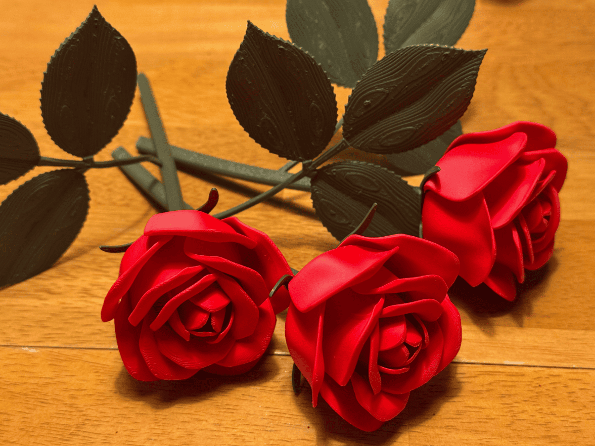 3d printed gifts_3_red roses
